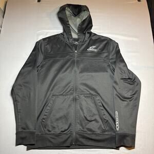 Black Alpinestars tech full zip motorcross hoodie